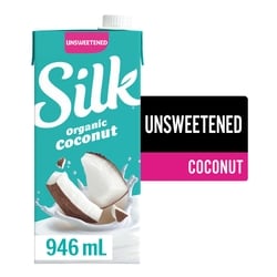 Silk Organic Coconut Milk alternative, Unsweetened, Dairy Free, Shelf Stable 946 ml, $0.32/100ml