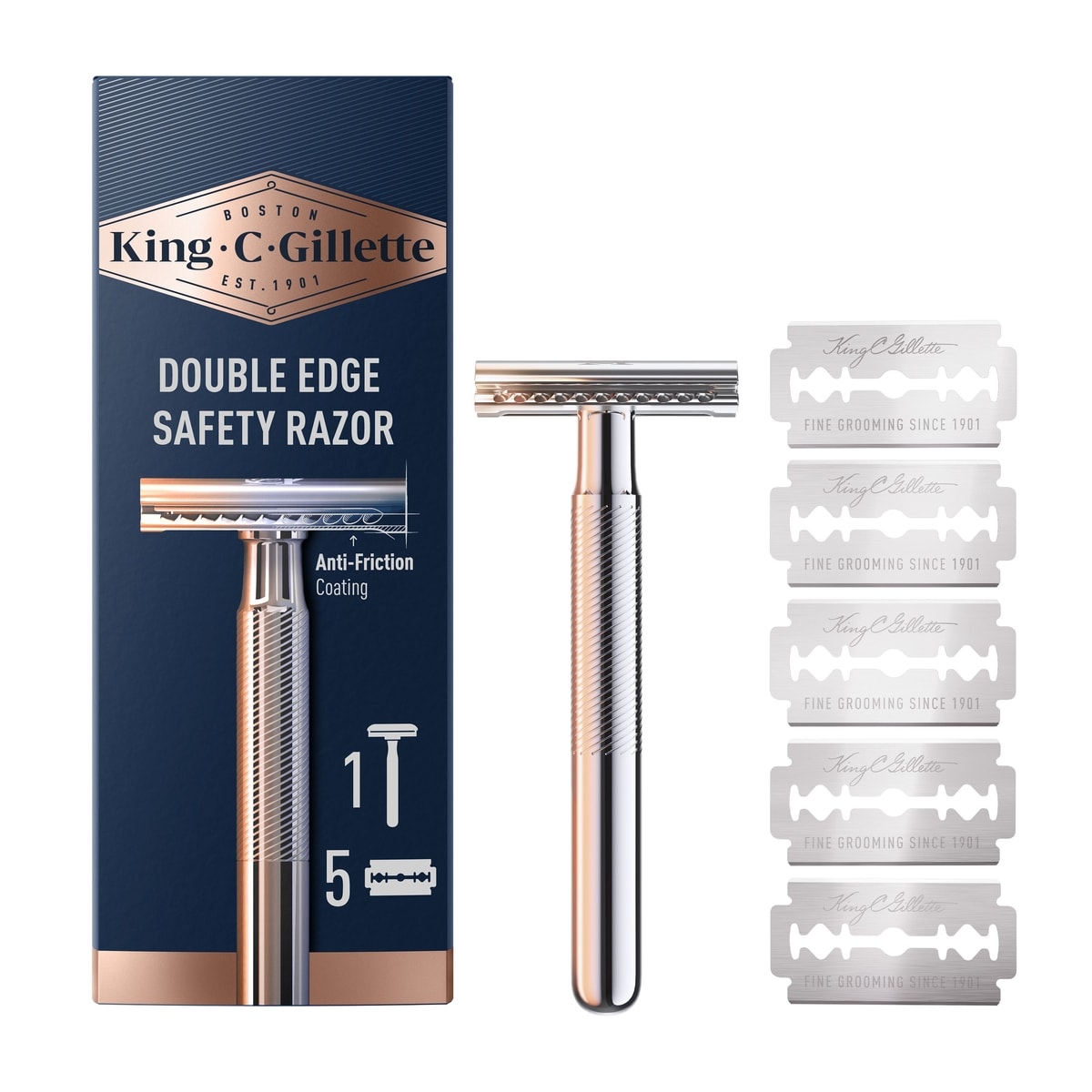 Gillette Kcg Razor Double Edge 5 ea, 8,40 $/1ch