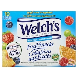 Welch's Fruit Snacks Mixed Fruit 10 x 22g - 22 g | No Frills Online