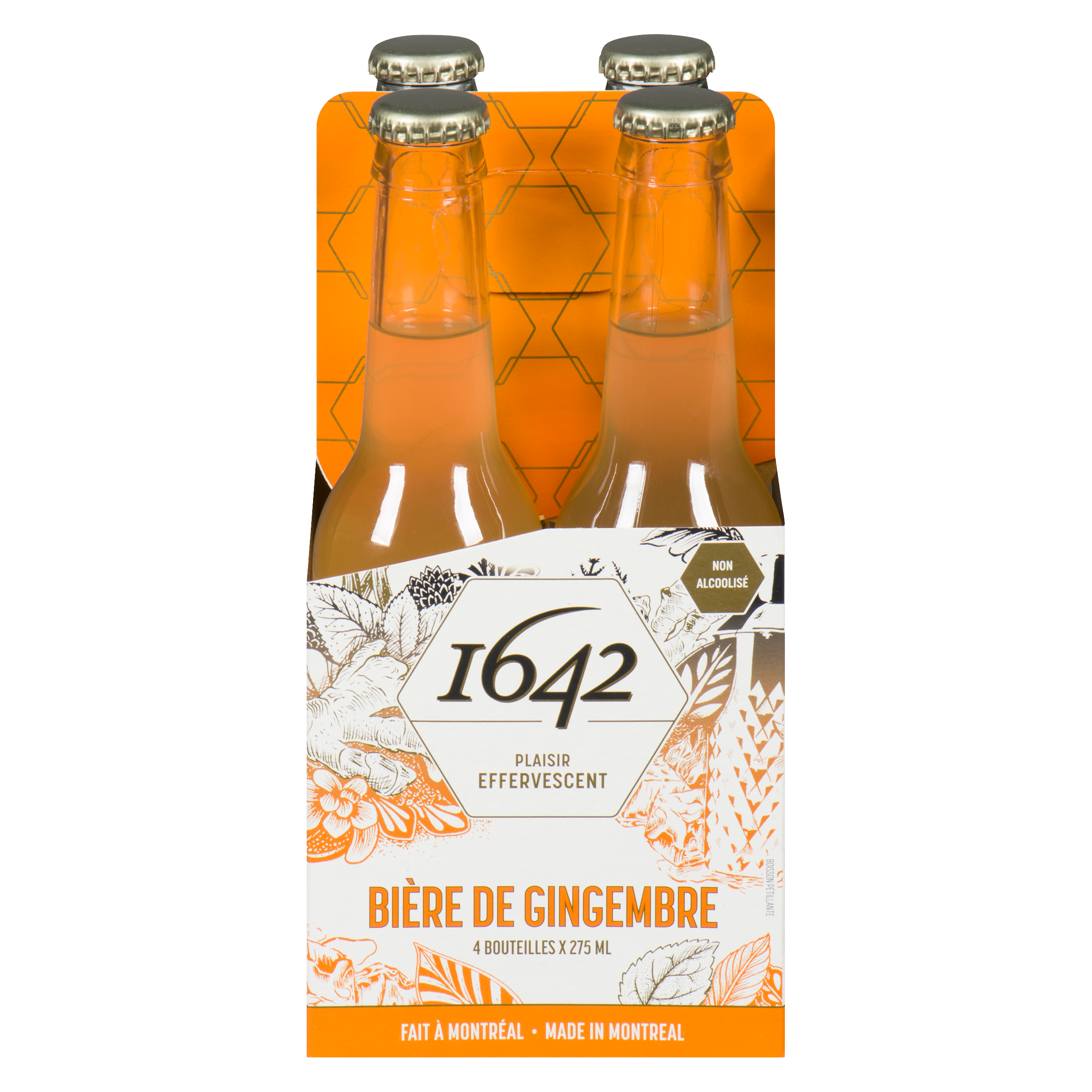 1642 1642 Biere De Gingembre 4x275.0 ml, 1,00 $/100ml
