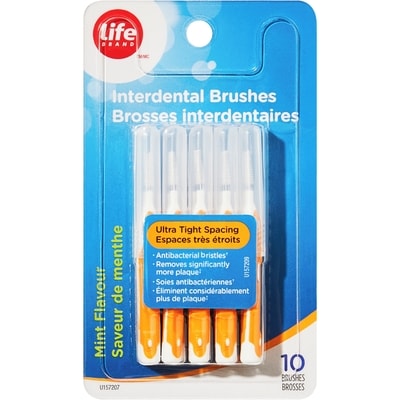 Life Brosses interdentaires à saveur de menthe 10 ea, 0,65 $/1ch