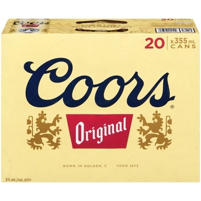 Coors Beer Original (ID required at pick-up) 20x355.0 ml, $0.48/100ml