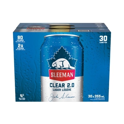 Sleemans Lager Legere(Pièce d’identité requise au moment du ramassage) 30x355.0 ml, 0,66 $/100ml
