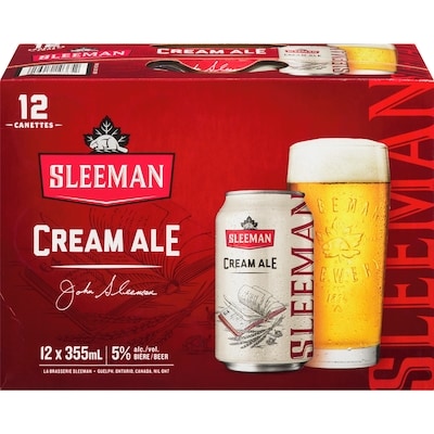 Sleemans Bière Cream Ale (Pièce d’identité requise au moment du ramassage) 12x355.0 ml, 0,56 $/100ml