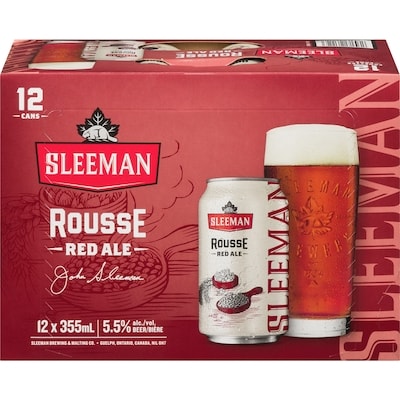 Sleeman Red Ale Rousse (ID required at pick-up) 12x355.0 ml, $0.45/100ml