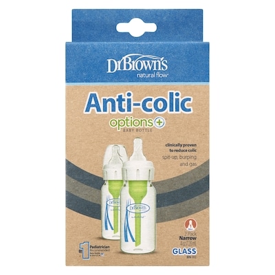 4Oz Options+ Narrow Glass Bottles 2Pk