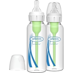 Dr Brown's 8Oz Options+ Narrow Glass Bottles 2Pk  1 ea, $19.99/1ea