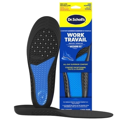 Dr Scholls Work All-Day Superior Comfort Insoles (with) Massaging Gel, Men 1 ea, $19.99/1ea