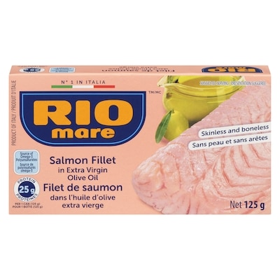 Rio Mare Salmon Fillet In Extra Virgin Olive Oil 125 g, $7.99/100g