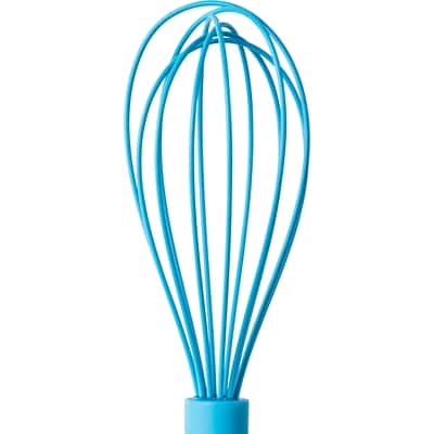 Fouet en silicone, bleu
