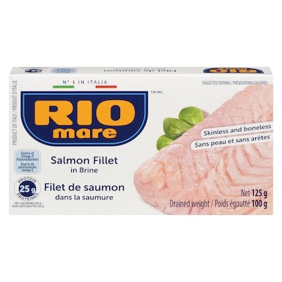 Rio Mare Dans La Saumure Filet De Saumon 125 g, 7,99 $/100g