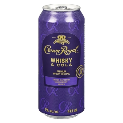 Crown Royal Whisky & Cola (ID required at pick-up) 473 ml, $0.71/100ml
