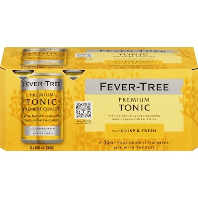 Fever Tree Indian Tonic Water 8x150.0 ml, $0.92/100ml