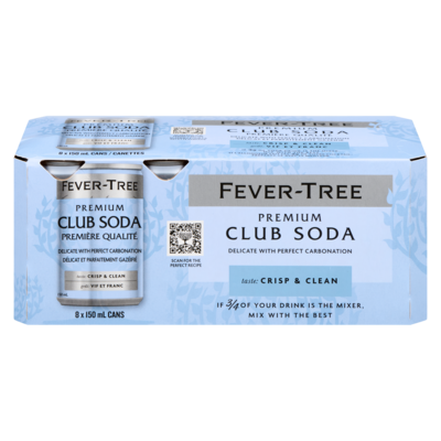 Fever Tree Club Soda Premium 8x150.0 ml, $0.88/100ml