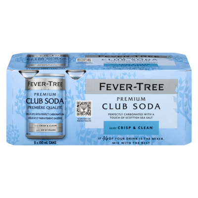 Fever Tree Club Soda Premium 8x150.0 ml, $0.92/100ml