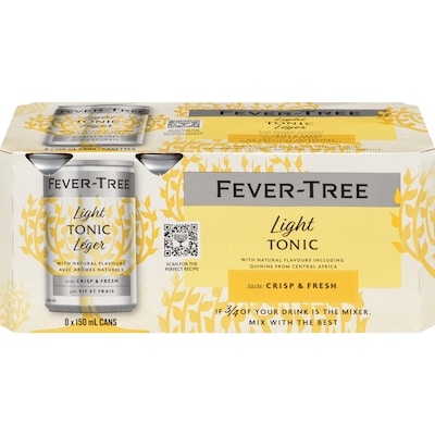 Fever Tree Tonic Water Light 8x150.0 ml, $1.00/100ml