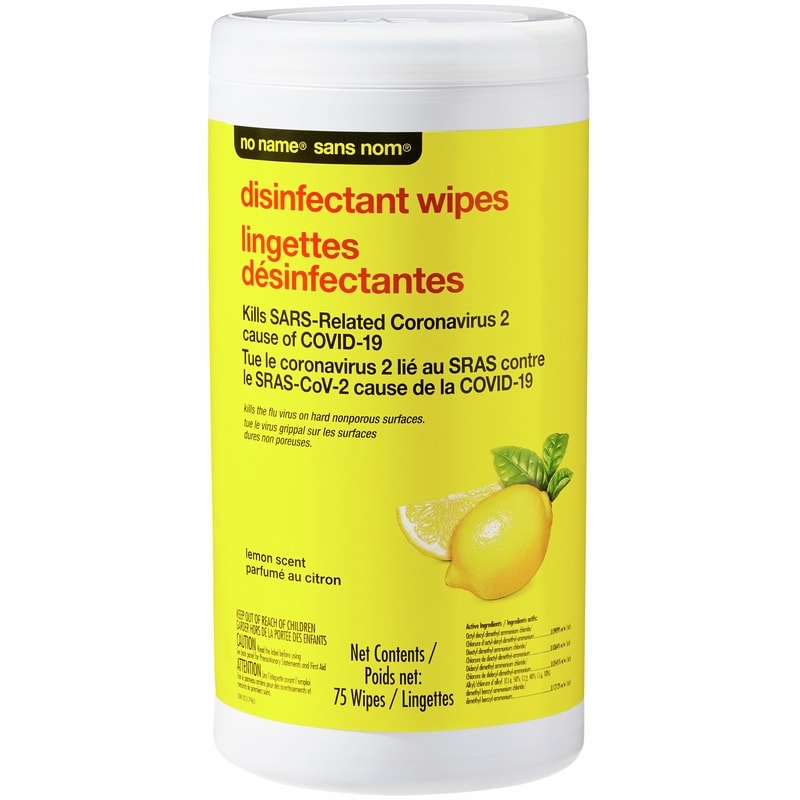 Lemon Scented Disinfectant Wipes