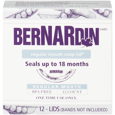 Bernardin Regular Mouth Snap Lid 12 ea, $0.50/1ea