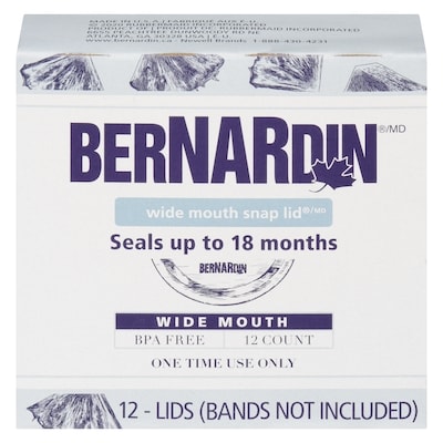 Bernardin Wide Mouth Snap Lid 12 ea, $0.67/1ea