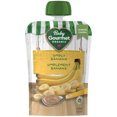 Baby Gourmet Purée Biologique Simplement Banane 128 ml, 1,79 $/100ml