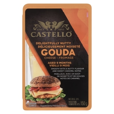 Castello Gouda Cheese 28% M.F. 150 g, $6.33/100g