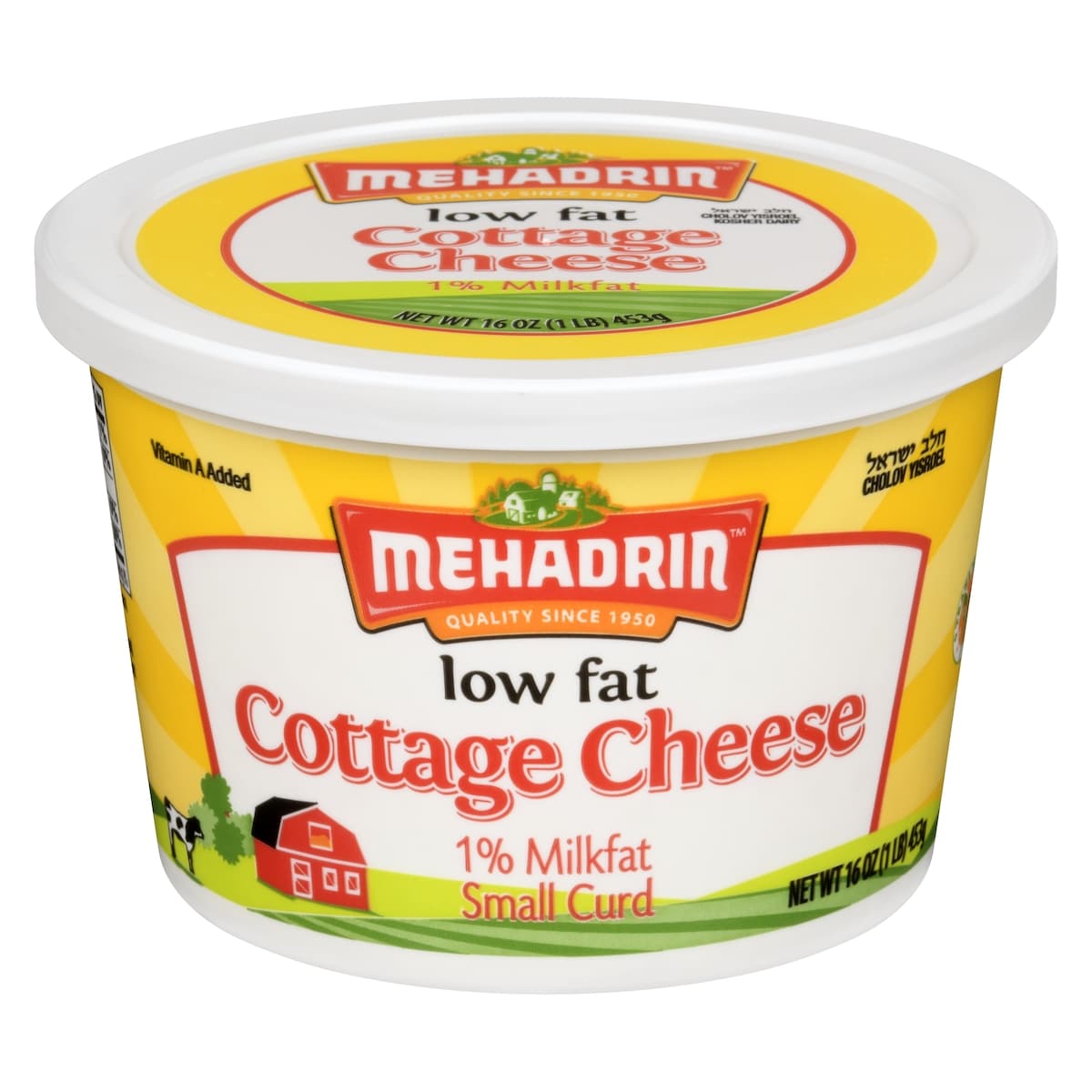 Mehadrin Cottage Cheese 0.01     12x453.0 g, $2.54/100g