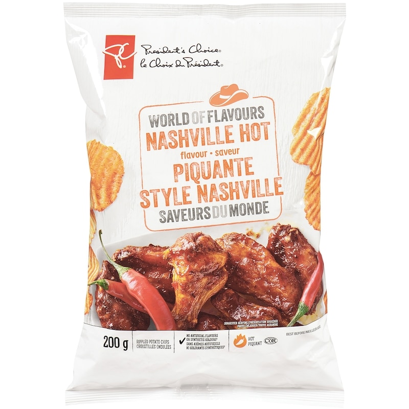 President's Choice World of Flavours Nashville Hot Flavour Rippled