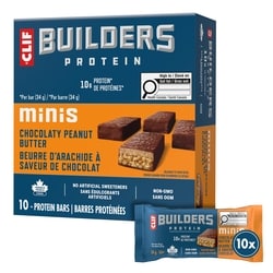 CLIF BUILDERS Mini Protein Bars, Chocolate Peanut Butter Flavour 340 g, $4.12/100g