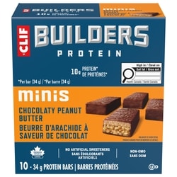 CLIF BUILDERS Mini Protein Bars, Chocolate Peanut Butter Flavour 340 g, $5.59/100g