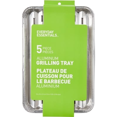 Everyday Essentials Aluminum Grilling Tray 5 pack 5x1.0 ea, $1.00/1ea