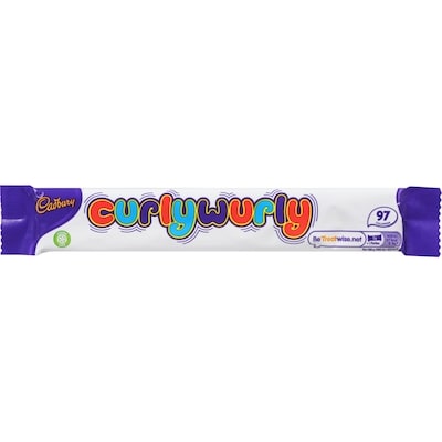 Cadbury Curly Wurly 21 g, $7.10/100g