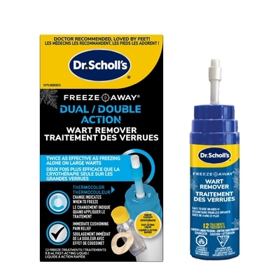 Dr. Scholl’s Double Action Traitement Des Verrues Freeze Away 12 ea, 3,25 $/1ch