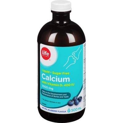 Life Brand Calcium with Vit D 500 ml, $3.70/100ml