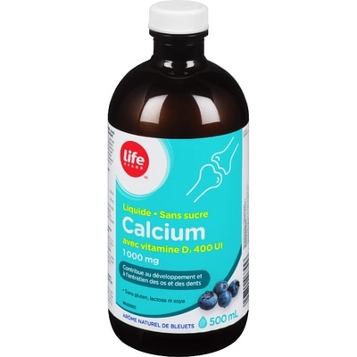 Life LB CALCIUM LIQUID AVEC VIT D 500 ml, 4,00 $/100ml