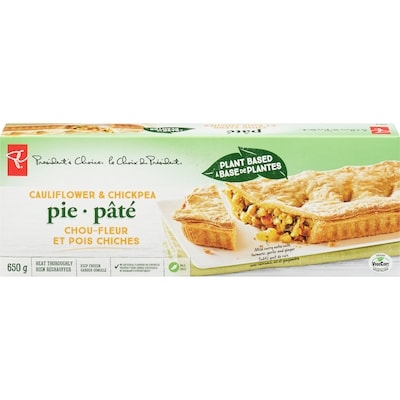 President's Choice Plant Based Cauliflower & Chickpea Pie 650 g, $1.54/100g