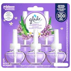 PlugIns Scented Oil Air Freshener 5 Refills, Tranquil Lavender and Aloe