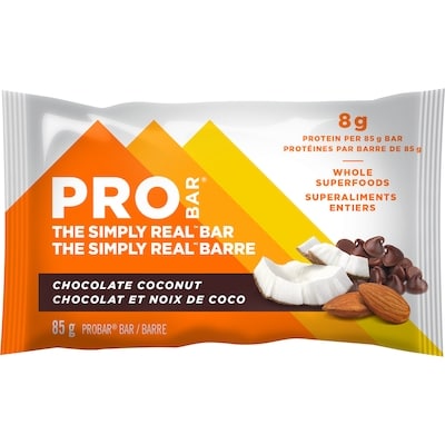 Probar Simply Real Bar Chocolate Coconut Flavour 85 g, $4.11/100g