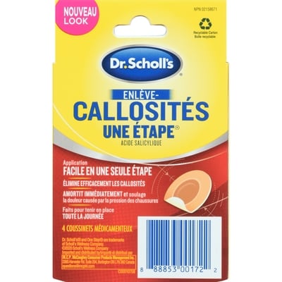 Dr. Scholl’s DSCH ONE STEP DISSOL CALLOSITE 4 ea, 2,87 $/1ch