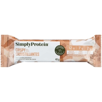 Simply Protein Chocolate Coconut (Case) 12x40.0 g, $5.00/100g