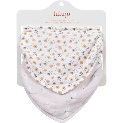 Lulujo Muslin 2pk Bibs Assorted 1 ea, $16.99/1ea