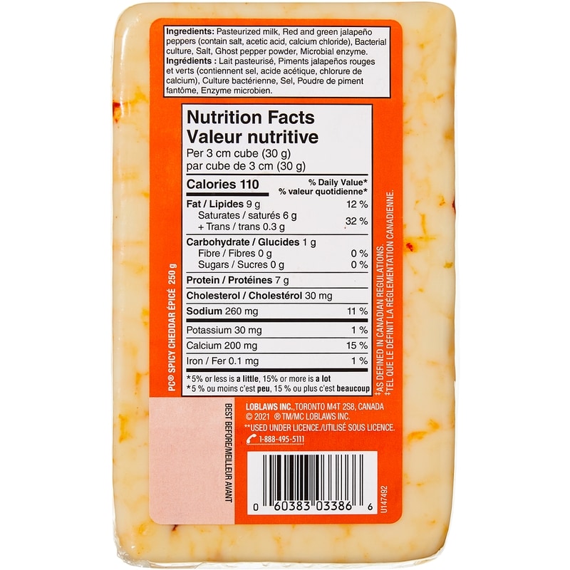 Spicy Cheddar Cheese