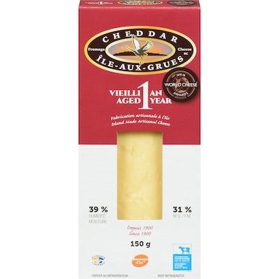 null Cheddar Cheese Aged 1 Year 31 % F.M. 150 g, $5.33/100g