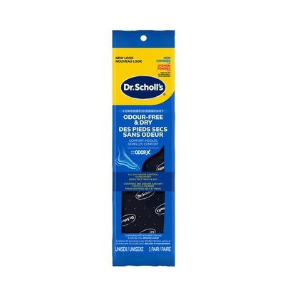 Dr Scholls Stay Odor-Free & Dry Comfort Insoles with Odor-X, Unisex 1 ea, $6.99/1ea