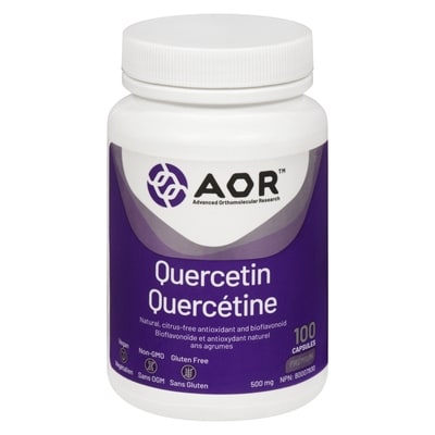 AOR 500 Mg Quercetin 100 ea, $0.62/1ea