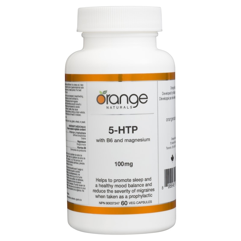 Veg Capsules 5-Htp With B6 And Magnesium 100 Mg