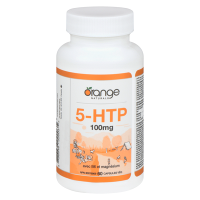Orange Naturals ORNAT CAPS 5-HTP AVEC B6 ET MG 60 ea, 0,40 $/1ch