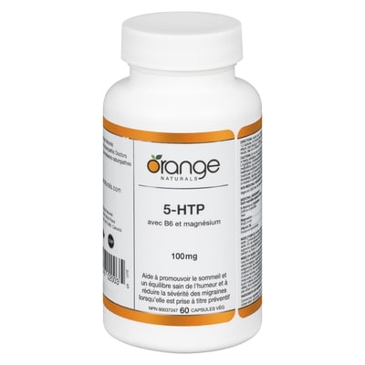 Orange Naturals ORNAT CAPS 5-HTP AVEC B6 ET MG 60 ea, 0,37 $/1ch