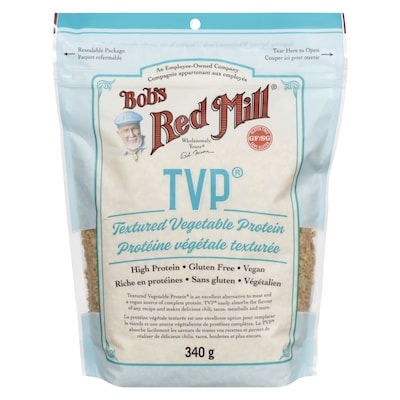 Bobs Red Mill Textured Vegetable Protein 340 g, $2.35/100g