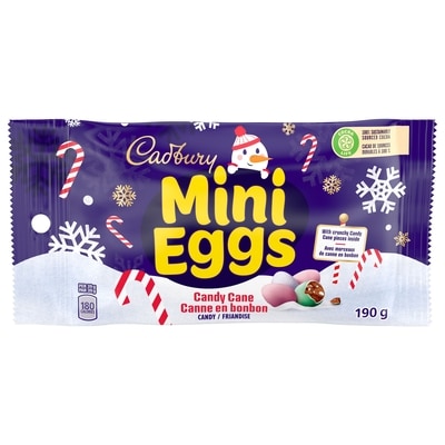 Cadbury Candy Cane Flavour, Chocolatey Candy Eggs 190 g, $3.68/100g