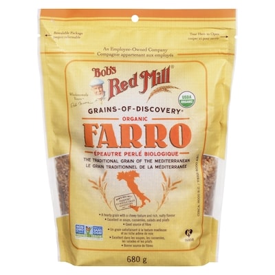 Bob’s Red Mill Farro biologique 680 g, 1,62 $/100g